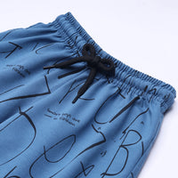 Boys Blue Astronaut Graphic Short Sleeve T-shirt With Drawstring Shorts And Bag Sets Sets