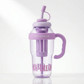 Lilac Fruit Infuser Water Bottle with Straw & Handle Trending Accessories Lilac Onesize