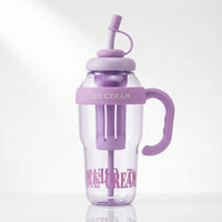 Lilac Fruit Infuser Water Bottle with Straw & Handle Trending Accessories Lilac Onesize