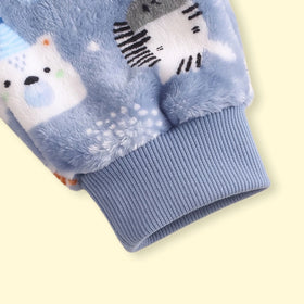 Boys Blue Animal Print Fleece Sweatshirt & Pants Sets 2 pc. Sets