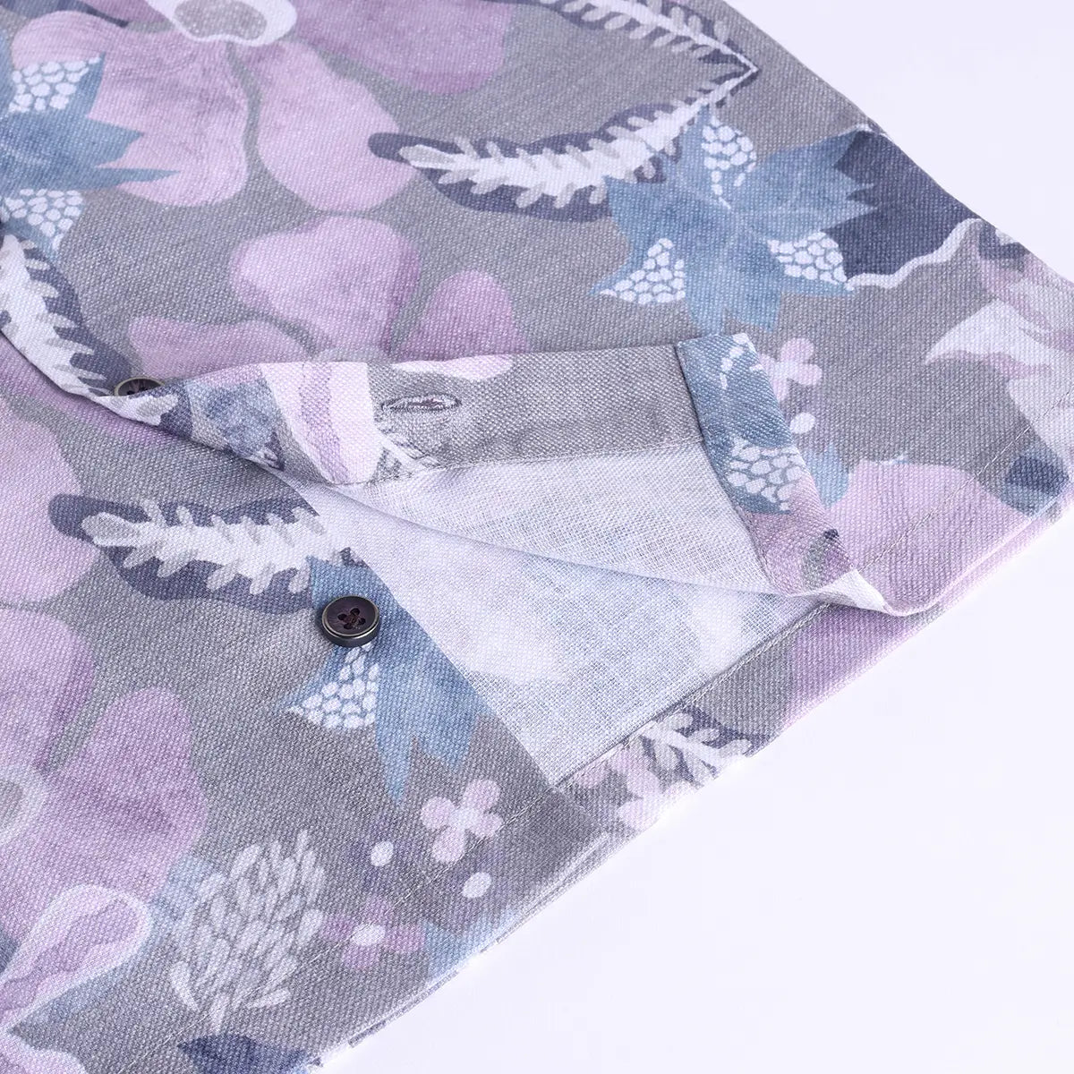 Boys Grey Tropical Print Short Sleeve Shirt With Elasticated Shorts Sets Sets
