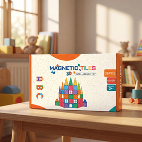 38 Pieces - Magnetic Tiles 3D Building Blocks Set Trending Accessories