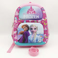 Kids Pink Frozen Character Hard-Shell School Backpack Trending Accessories Pink Onesize