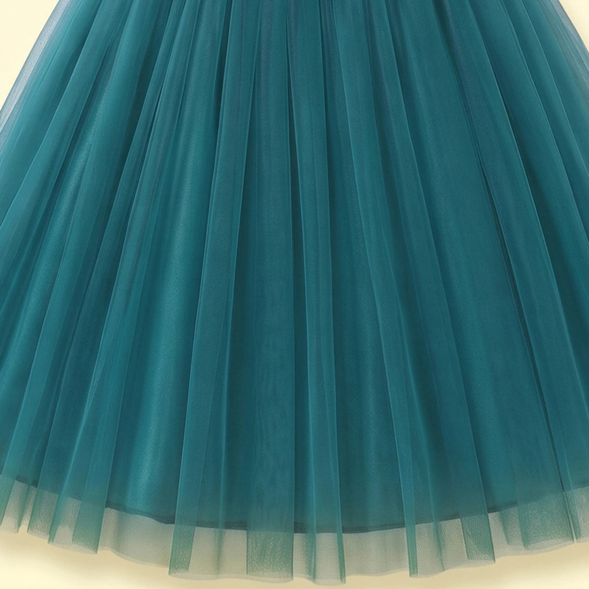 Girls Green Sleeveless Party Gown Party Dresses