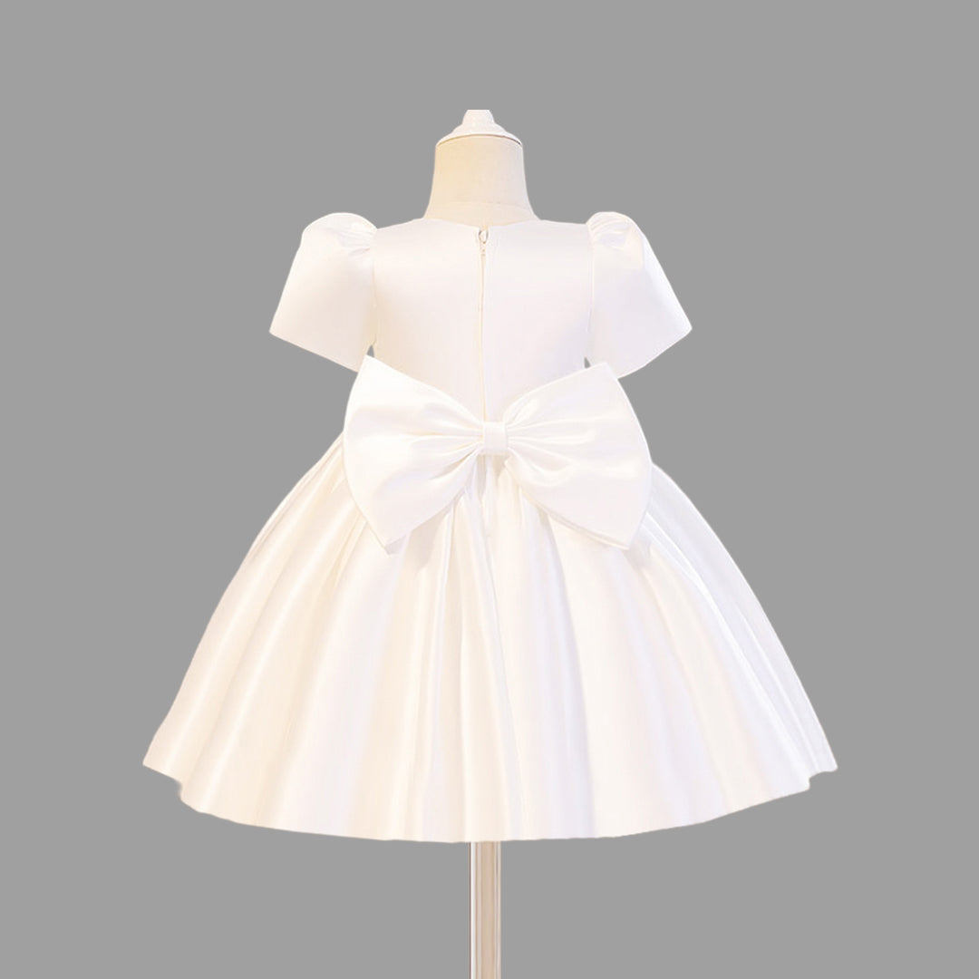 Girls Pleated Yoke Fit & Flare Party Dress Party Dresses   