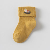 Pack of 6 Boys Multicolour Embroidery Applique Ankle Length Socks Socks
