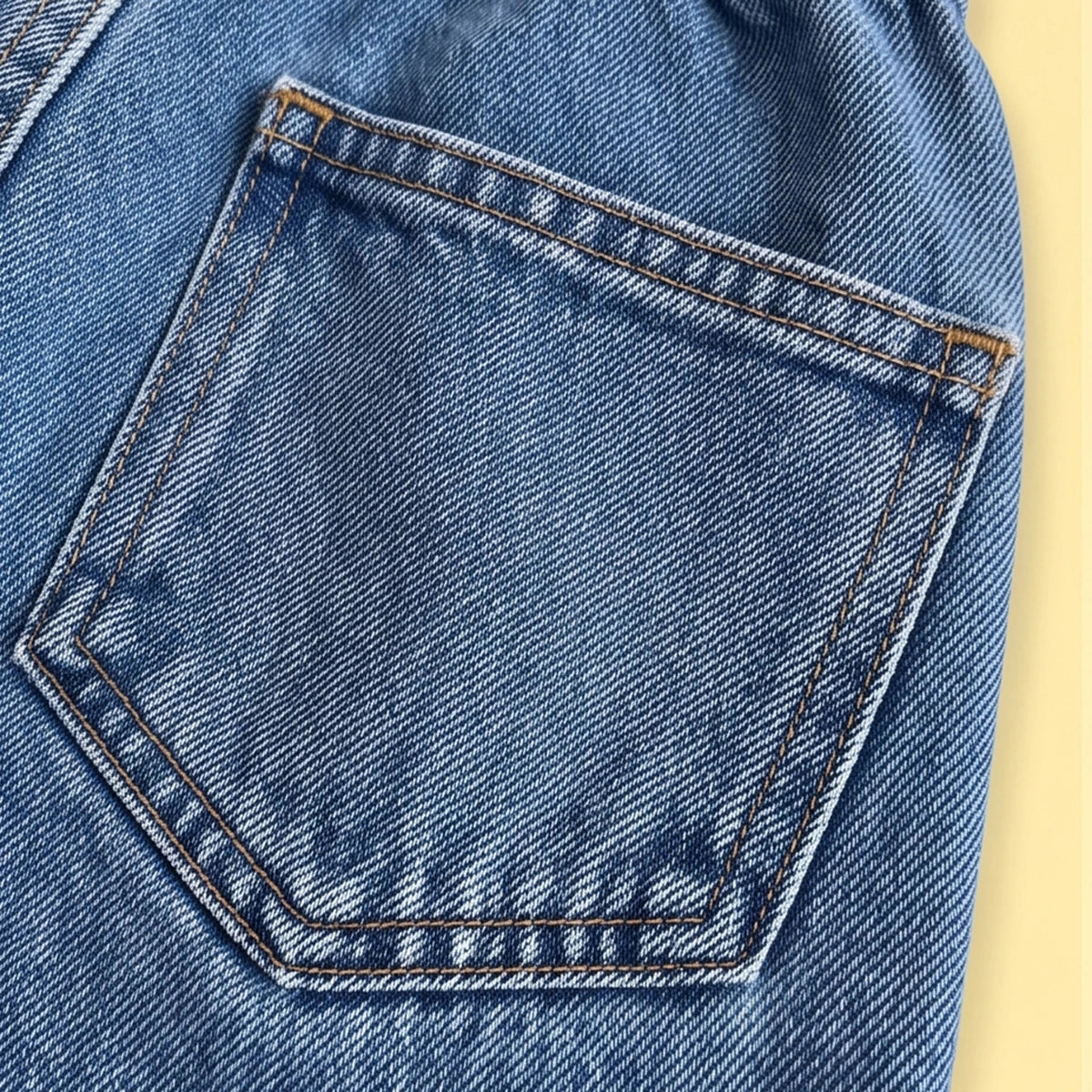 Girls Blue Solid Denim Mini Skirt Skirts