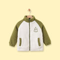 Boys Olive Green Colourblocked Long Sleeve Zip-Up Jacket Coats & Jackets Olive 1-2 Y