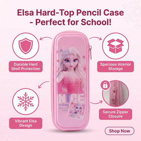 Pink Color Elsa Character Pencil Box Trending Accessories
