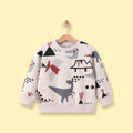 Boys Beige Graphic Long Sleeve Sweatshirt Sweatshirts & Hoodies Beige 1-2 Y