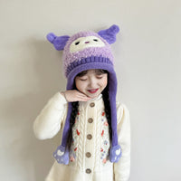 Kids Warm Animated Embroidered Beanie Cap Trending Accessories