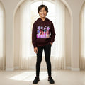 Boys Maroon K-Pop Star Graphics Hoodie Sweatshirts & Hoodies Maroon 1-2 Y