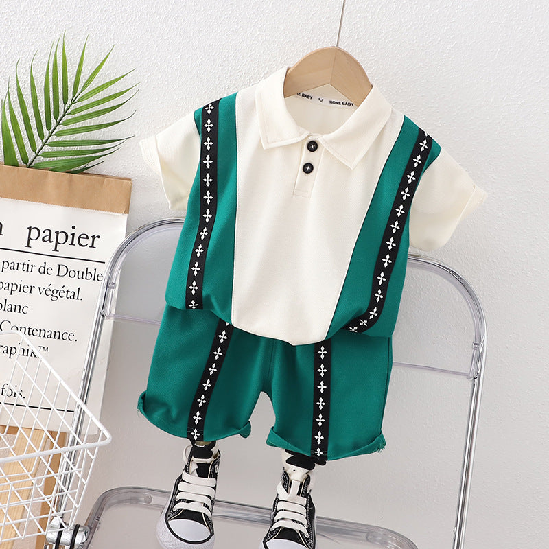 Boys Polo T-shirt with Shorts Set