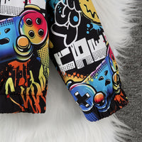 Boys Multicolor Printed Regular Winter Jackets Coats & Jackets