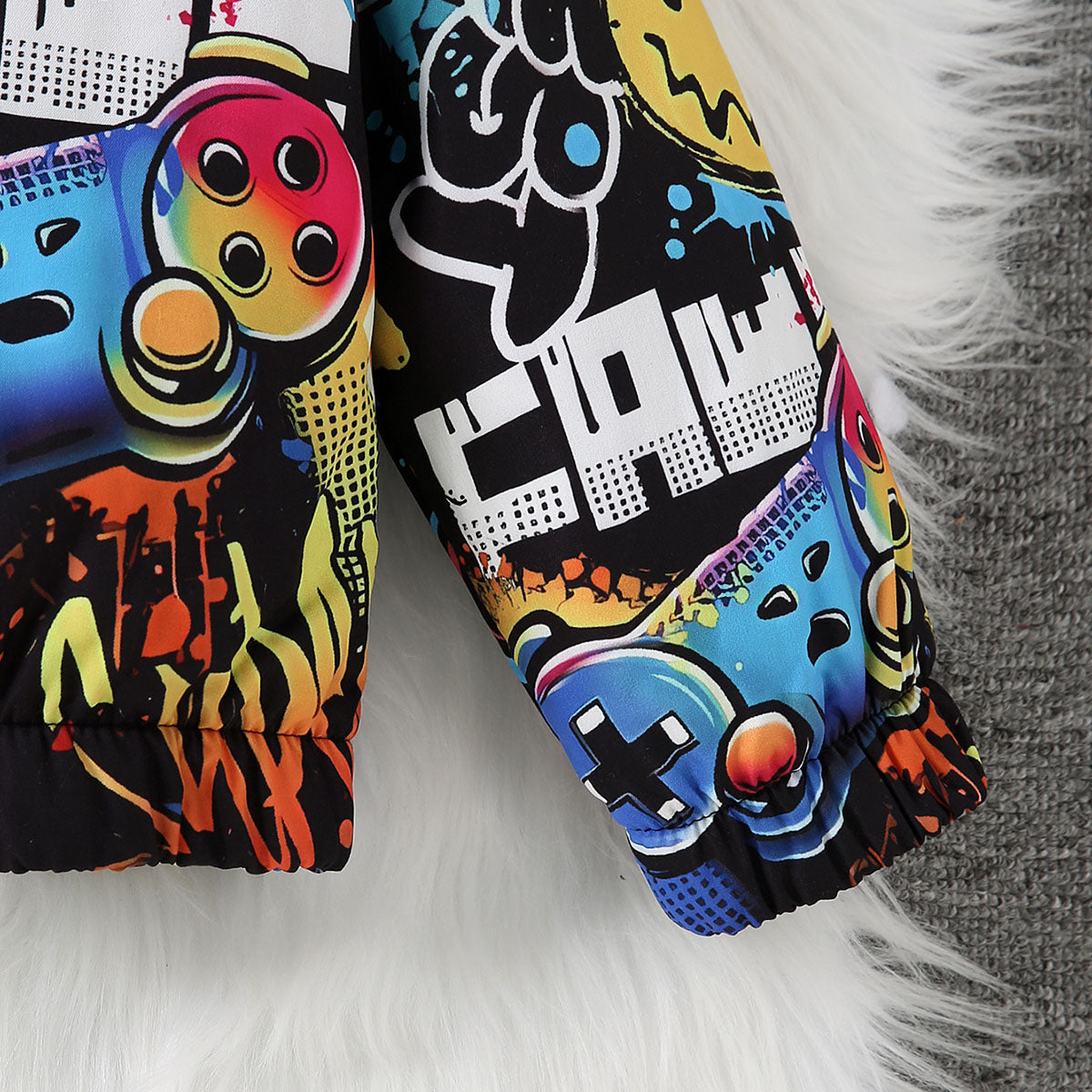 Boys Multicolor Printed Regular Winter Jackets Coats & Jackets