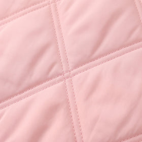 Girls Light Pink Long Sleeve Hooded Puffer Jacket Coats & Jackets
