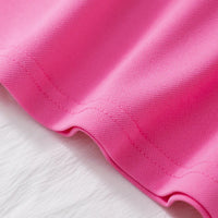 Girls Pink Short Sleeves Polo Top With Skirt Co-ord Sets Sets