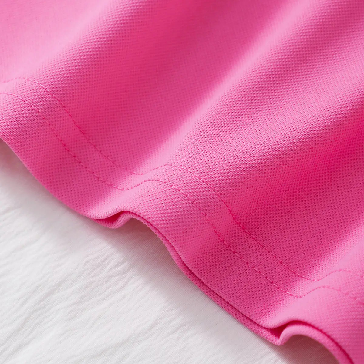 Girls Pink Short Sleeves Polo Top With Skirt Co-ord Sets Sets