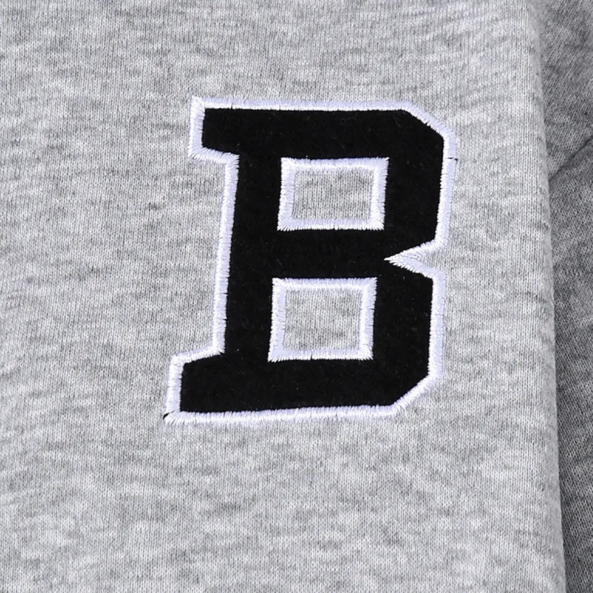Boys Grey Letter B Embroidered Baseball Style Jacket With Pant Sets Sets
