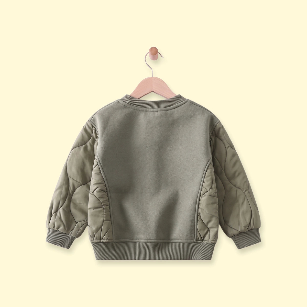 Boys Sage Green Typographic Long Sleeve Sweatshirt Sweatshirts & Hoodies