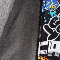 Boys Multicolor Printed Regular Winter Jackets Coats & Jackets