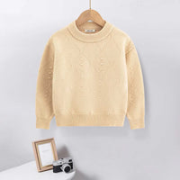 Boys Beige Self-Design Diamond Pattern Sweater Sweaters & Cardigans Beige 3-4 Y