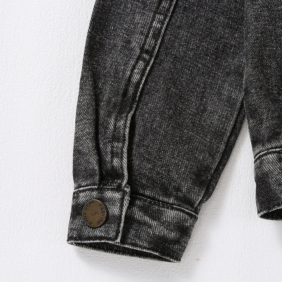 Boys Black Light Wash Denim Jacket Coats & Jackets