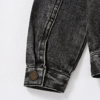 Boys Black Light Wash Denim Jacket Coats & Jackets