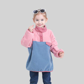 Girls Pink Solid Pullover Sweatshirt Sweatshirts & Hoodies Pink 2-3 Y