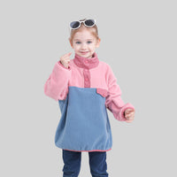 Girls Pink Solid Pullover Sweatshirt Sweatshirts & Hoodies Pink 2-3 Y