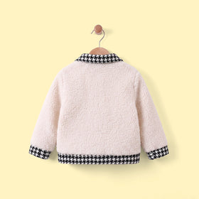 Girls Off White Long Sleeve Jacket Coats & Jackets