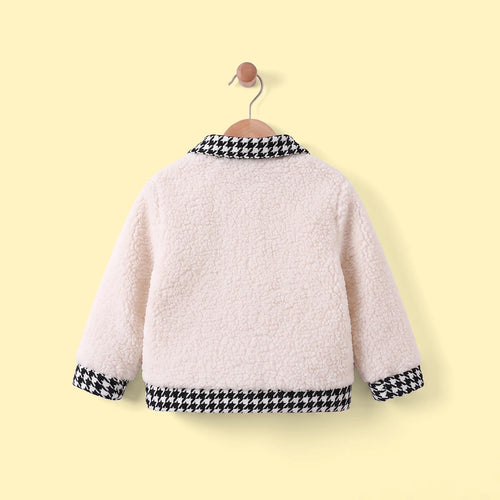 Girls Off White Long Sleeve Jacket Coats & Jackets