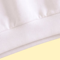 Boys White Striped Long Sleeve Polo Sweatshirt Sweatshirts & Hoodies