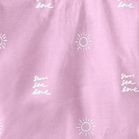 Boys Lilac Sun Printed Short Sleeve T-Shirt With Elasticated Shorts Sets Sets