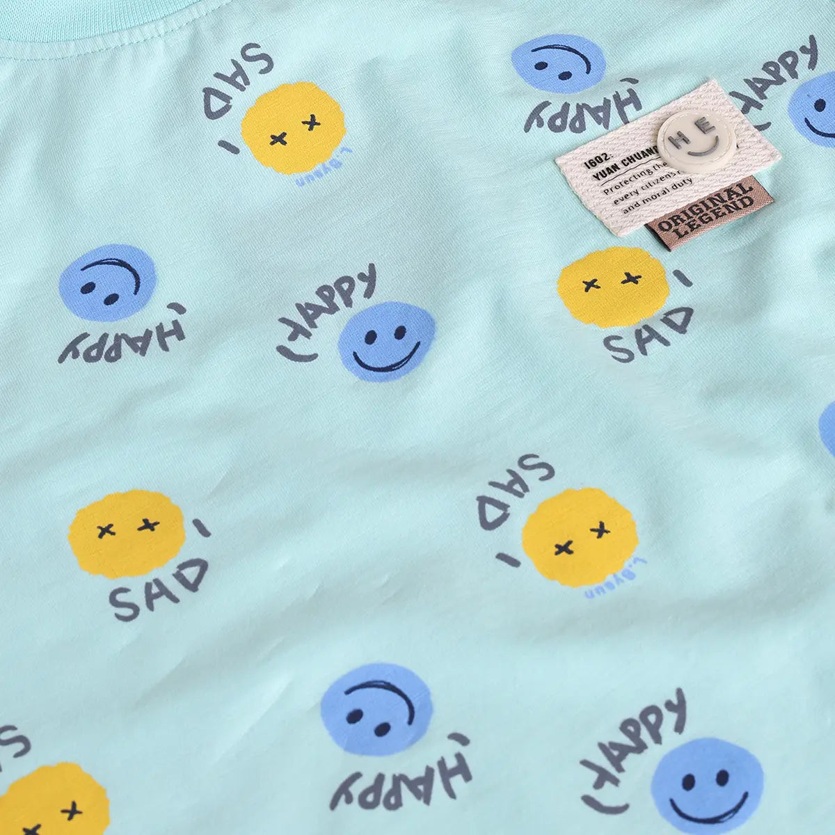 Boys Sky Blue Graphics Printed T-Shirt With Cargo Pocket Shorts Set 2 pc. Sets