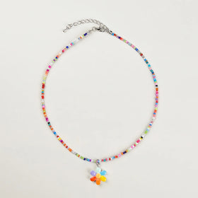 Pack Of 5 Girls Multicolour Charm Beaded Necklace Sets Necklace and Chains