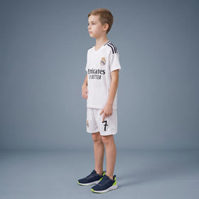 Boys White Short Sleeve Typography Print T-Shirt With Shorts Sets 2 pc. Sets