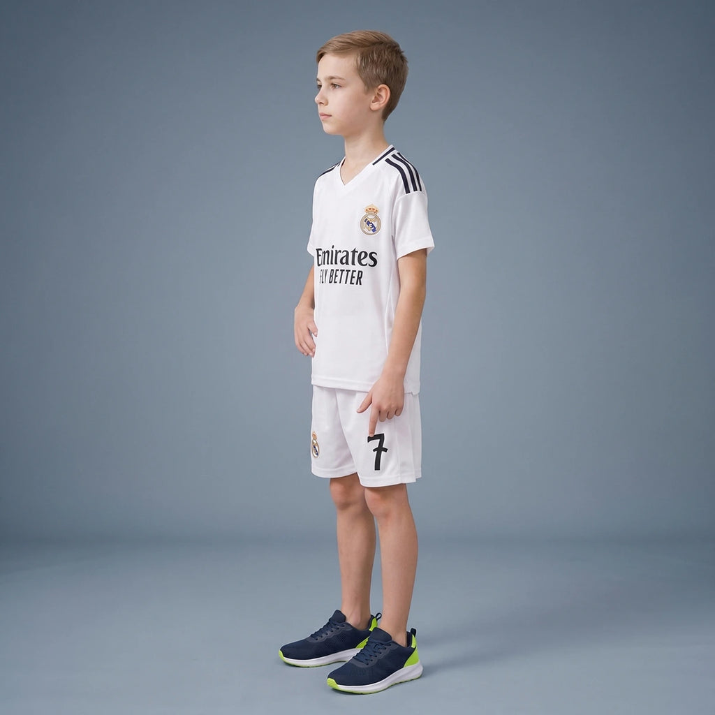 Boys White Short Sleeve Typography Print T-Shirt With Shorts Sets 2 pc. Sets