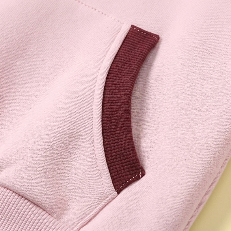 Girls Light Pink Hooded Sweatshirt & Joggers Co-ord Sets Sets