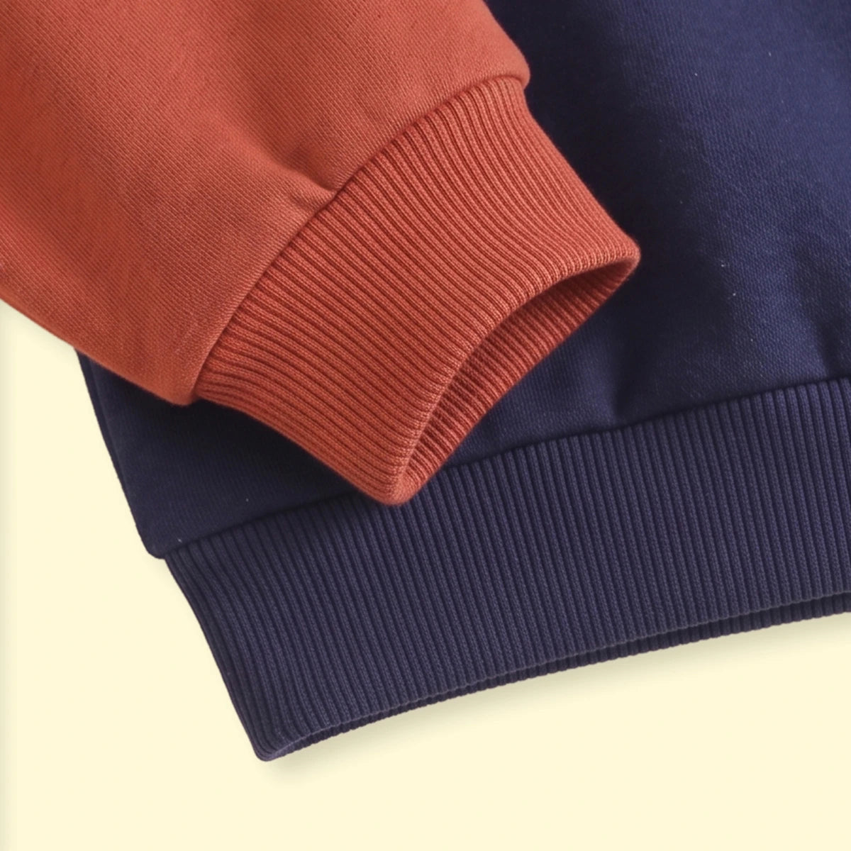 Boys Navy Colorblock Long Sleeve Sweatshirt Sweatshirts & Hoodies