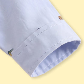 Boys Light Blue Graphic Long Sleeve Shirt Shirts