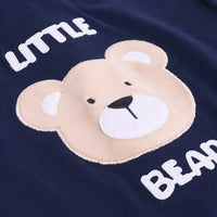 Boys Navy Blue Bear Graphic T-Shirt With Shorts Sets Sets
