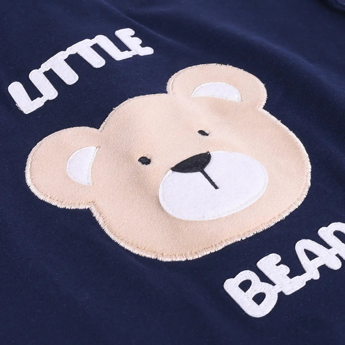 Boys Navy Blue Bear Graphic T-Shirt With Shorts Sets Sets