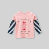 Girls Printed Doctor Sleeves T-Shirt Tshirts White 1-2 Y 