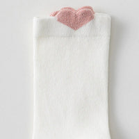 Pack of 3 Girls Multicolour Heart Design Ankle Length Socks Socks