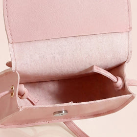 Girls Pink Bunny Applique Sling Bag Sling Bags