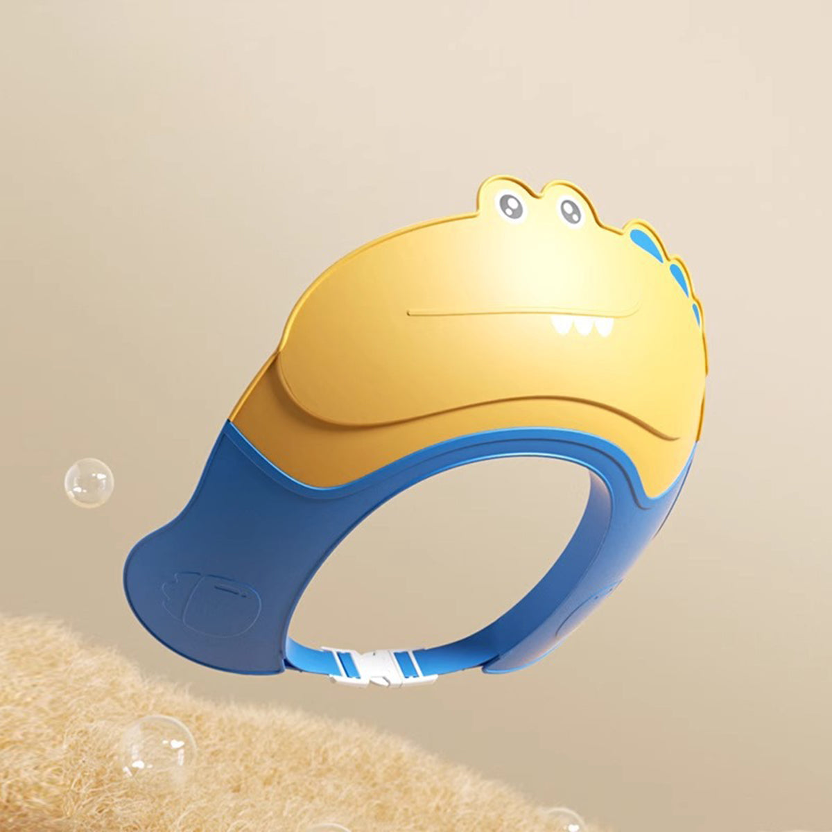 Baby Yellow Dinosaur Shower Cap with Water Guard Trending Accessories
