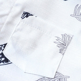 Boys White Tropical Print Short Sleeves Shirt With Shorts Set 2 pc. Sets