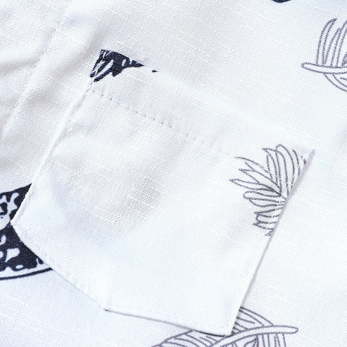 Boys White Tropical Print Short Sleeves Shirt With Shorts Set 2 pc. Sets