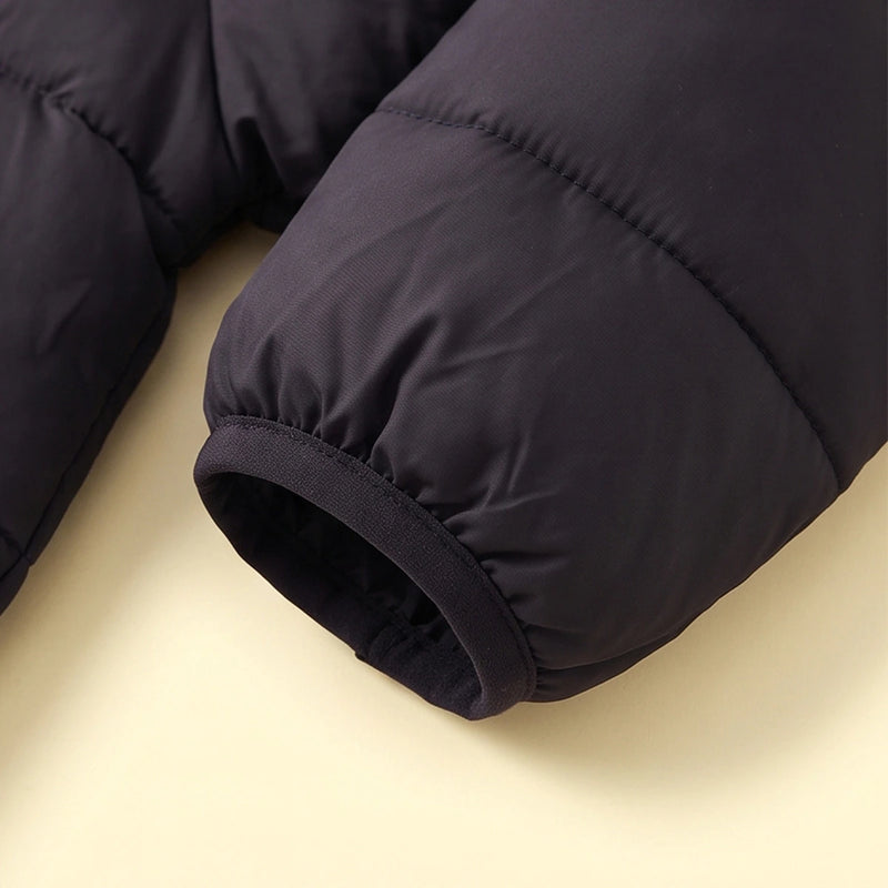 Boys Black Hooded Quilted Puffer Jacket Coats & Jackets